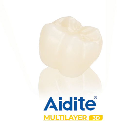 Aidite R412 Aidite 3D Multilayer Zirconia Crown – Sense Milling Center